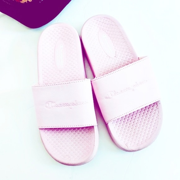 champion sandals pink